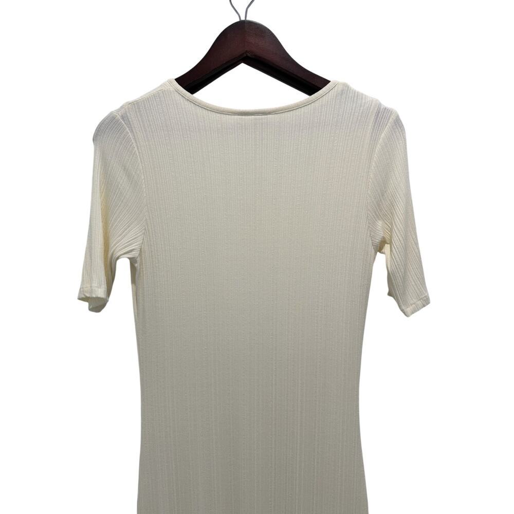 Dolan Anthropologie Orla Henley Ribbed Maxi Dress Size XS Minimalist - Picture 8 of 10